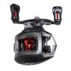 Left Handed Baitcast Reel 17.6lb Double Line Cup 6.3:1 Gear Ratio Magnetic Double Braking Fishing Reel with Drag Alert