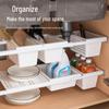 Japanese Under-Sink No-Drill Telescopic Storage Rack and Spice Organizer Basket