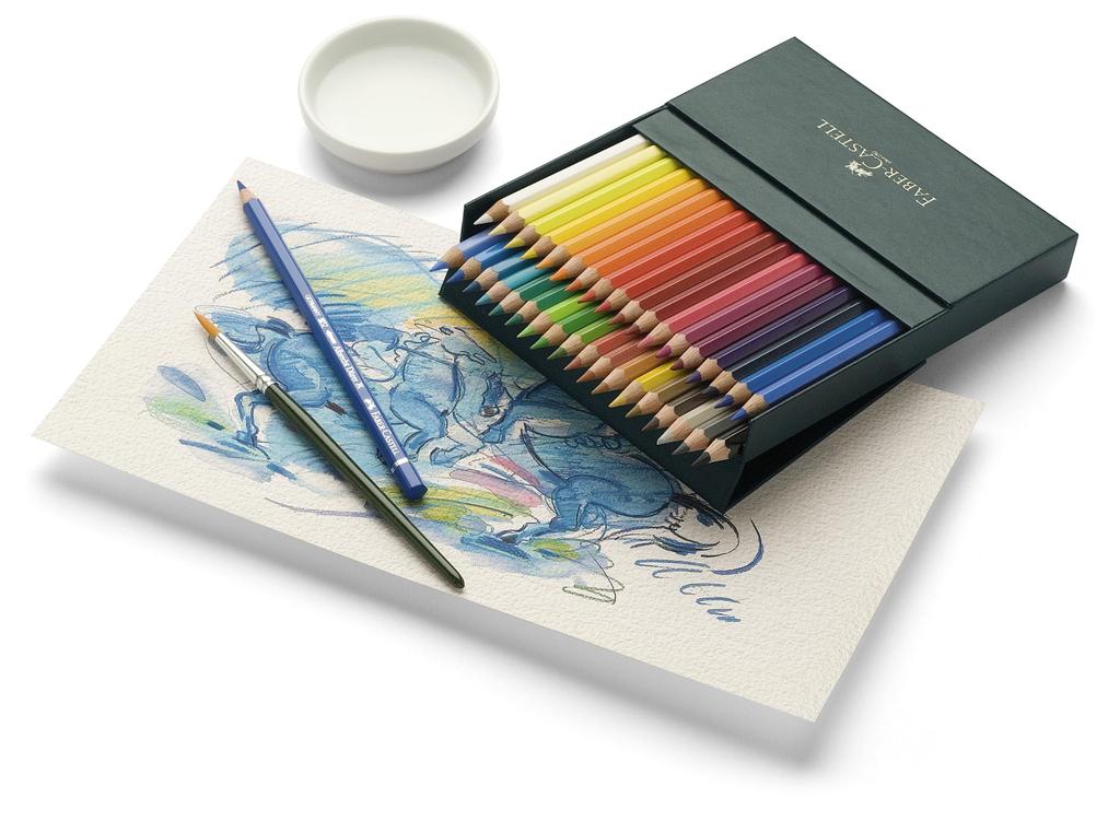 Faber-Castell Albrecht Dürer Studio Watercolor Pencil Box, 36 Colors, 117538