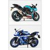 1/12 Yamaha YZF-R1M Alloy Racing Motorcycle Model Diecast Street Sports Motorcycle Model Simulation Sound and Light Детские игрушки Подарок