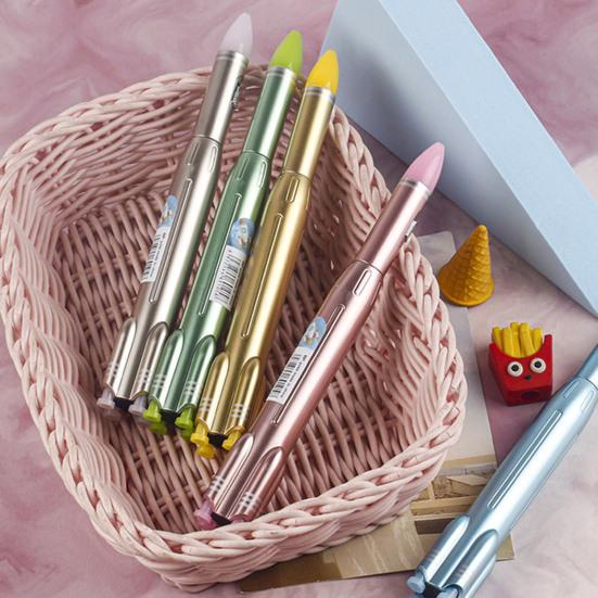 Шариковая ручка со светодиодной подсветкой. Легкое письмо. Удобная ручка. Широко используемая гелевая ручка в форме ракеты с подписью. Канцелярские принадлежности. Подарок для студентов.