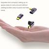 USB C Right Angle Adapter 240W PD 8K@60Hz Video Charge Adapter 40Gbps Data Transfer LED Light Metal Adapter for MacBook Pro for IPad Pro