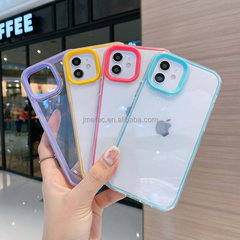 2023 3 in 1 clear Bumper Shockproof case Logo Print Mobile Cover Custom Phone case for iphone 14 Pro Max