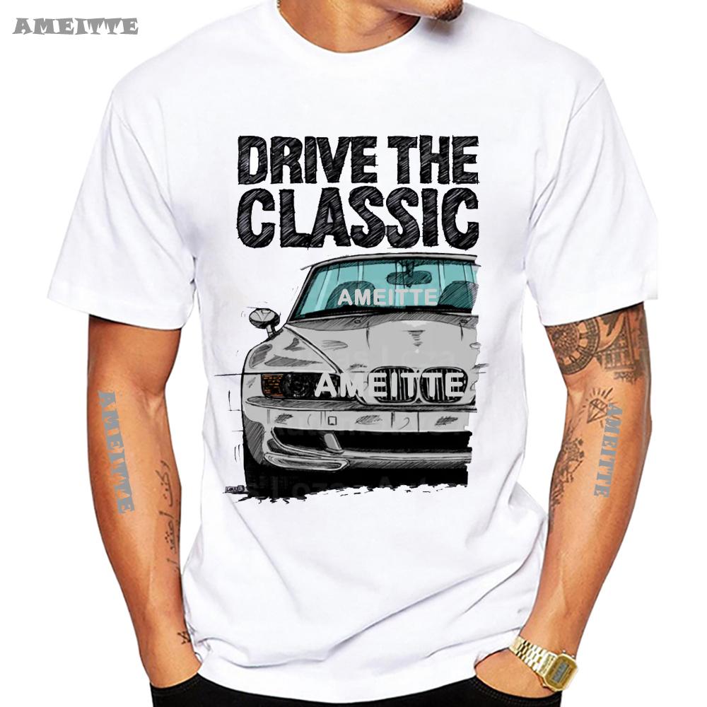 New Summer Unisex Short Sleeve Drive The Classic Z3 M Sports Car Tshirt White T Shirt Cool Casual Boy Tees White Tops