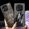 Чехол-накладка для телефона Funda Back для Xiaomi Redmi Note 14 10 11 13C 14C 12 13 Pro Plus 9S A4 Крутые Животные Искусство