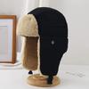Unisex Winter Hat Thickened Fleece Lined Ear Protection Windoroof Buckle Fasten Heat Retention