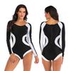 One-piece Long-sleeved Surfing Suit Sunscreen Women's Bathing Suit Diving Suit Sexy Swimsuit