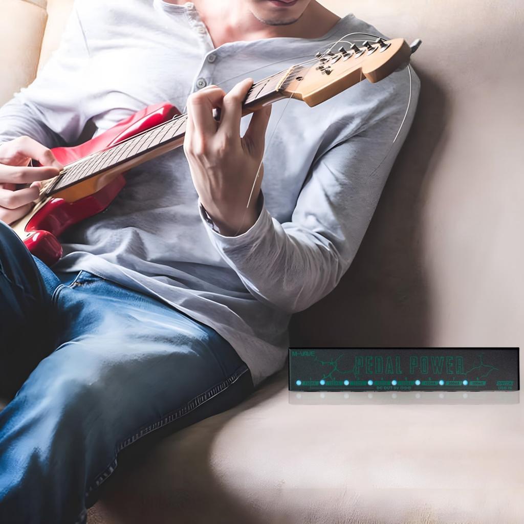 POWER Guitar Pedal Power Supply 8 Isolated DC Output/Strong Compatibilit/Noise-Reducing Power Supply