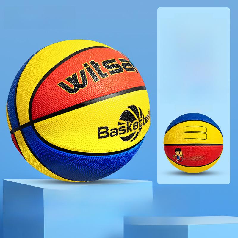 Детский кожаный баскетбольный мяч для начинающих — размеры от 3 до 7, идеально подходит для детей детского сада и учеников начальной школы.