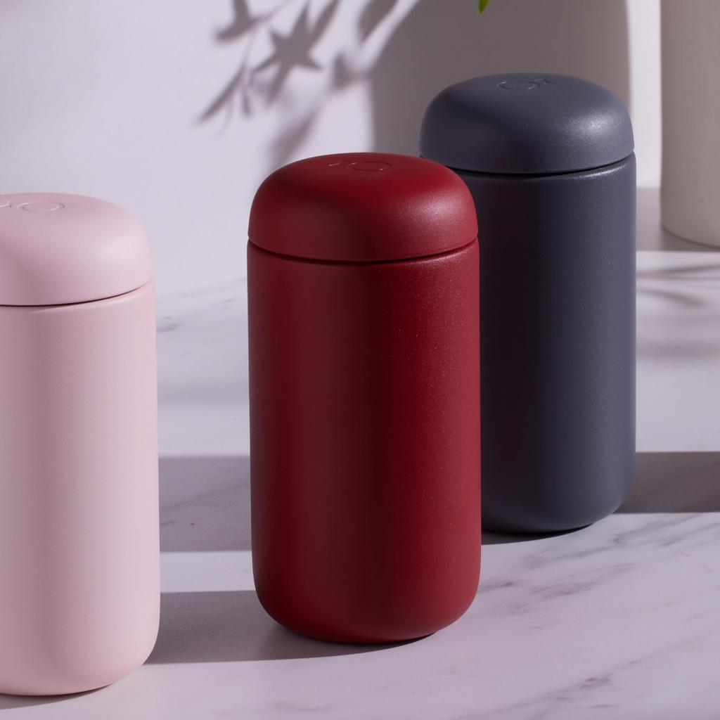 Fellow Carter Move Mug, Official Manufacturer Insulated Travel Mug (Red, 12oz (350ml))