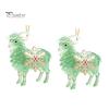 Christmas Tree Hanging Decor Sheep Ornament with Snowflake Decor, 2D Flat Acrylic Pendant Winter Seasonal Ornaments Rope for Holiday Party Supplies