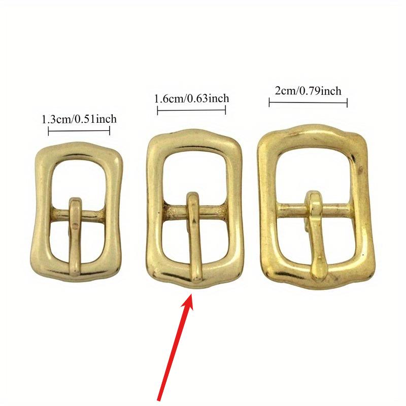Solid Brass Belt Buckle Tri Glide Middle Center Bar Buckle for Leather Craft Bag Strap Garment Belt Luggage Hardware Accessories
