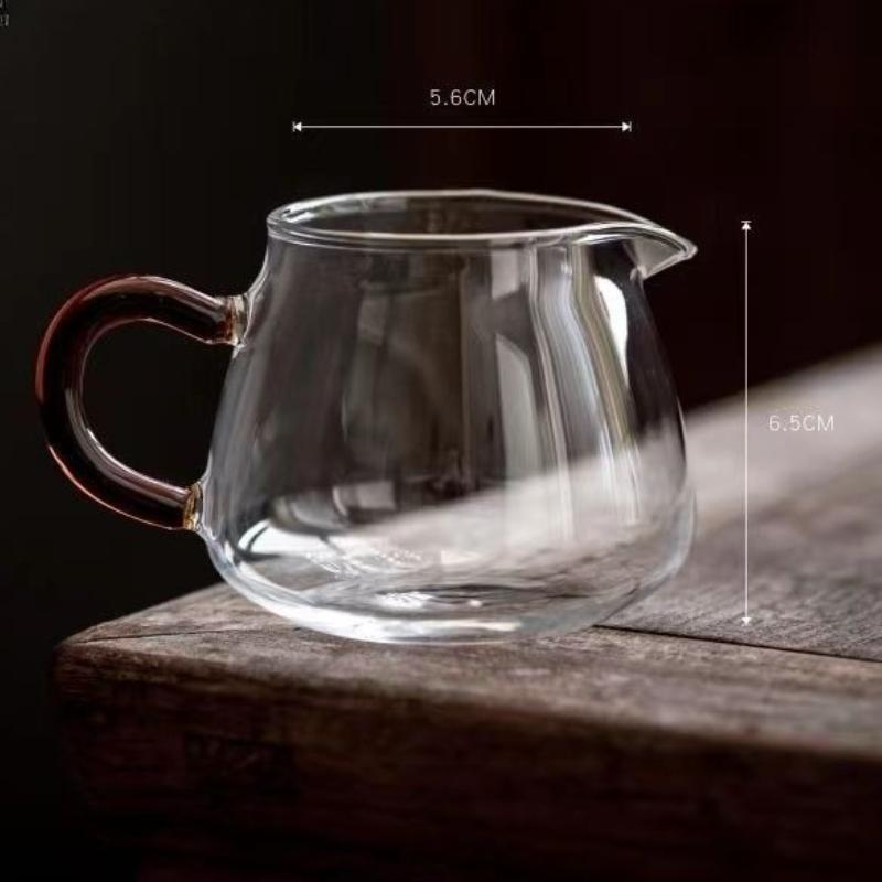 200 мл Жаропрочное стекло Чаша справедливости Бытовой кувшин для наливания Стеклянный сливочник Кофейный чайный стеклянный диспенсер Чахай Аксессуар для чайного набора Кунг-фу