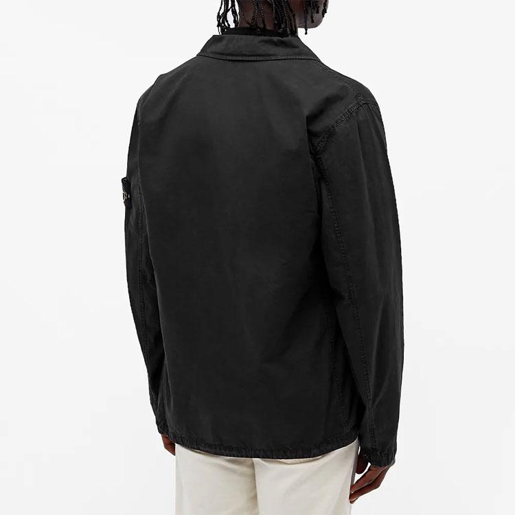 STONE ISLAND Куртки Мужские Черный Лацкан Умеренный Другое 7515113WN-V0129