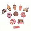 11pcs Hamburger Series PVC Shoe Charm Decorations Shoe Accessories