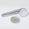 HONGDEC Chrome 3 Functions Hand Shower Head Negative Ionic Filter Shower Head with Stop Button for Apartment Hotel Project