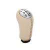 MT 5 Speed Leather/ABS Gear Shift Knob for Renault Megane II MK2 MK3 Scenic 2 Clio 3 III  GearShifter Pen HeadBall Accessories