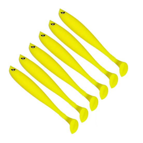 6Pcs Fishing Lure Soft Baits Set Simulation T-Tail Swimbait Professional Bionic Bait Reusable Freshwater Saltwater Artificial Bait Bass Fishing Lures
