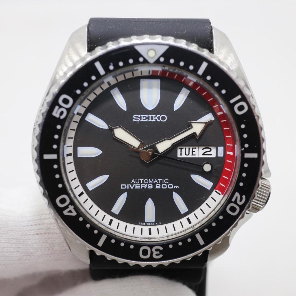[USED] SEIKO SCUBA DIVER'S Automatic Watch 7S26-02K0 Working