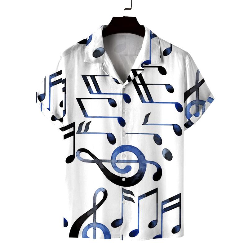 Printed, Stylish, and Cool Music-inspired Style, Loose-fitting Shirts for Men and Women