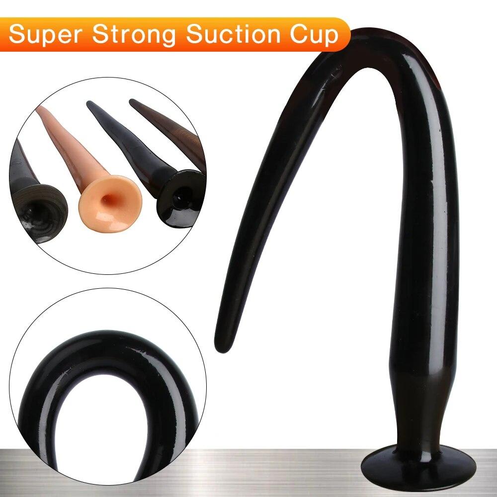 Обновленный супер длинный анальный фаллоимитатор, мягкий огромный анальная пробка, хвост, эротические секс-игрушки для взрослых для женщин и мужчин, расширитель ануса, большая анальная пробка, секс-игрушка