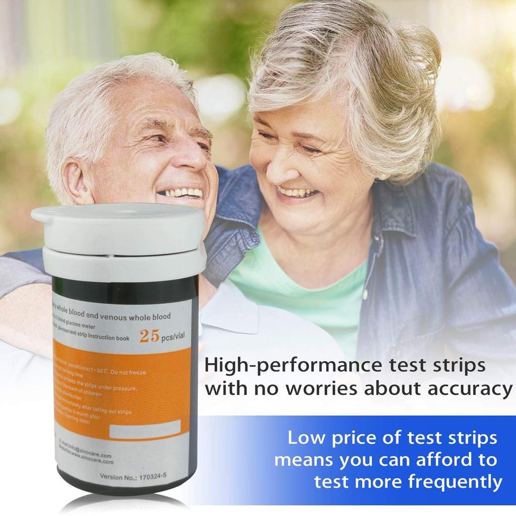 Sinocare Safe-Accu2 100 шт. тест-полоски на уровень глюкозы в крови/ланцет