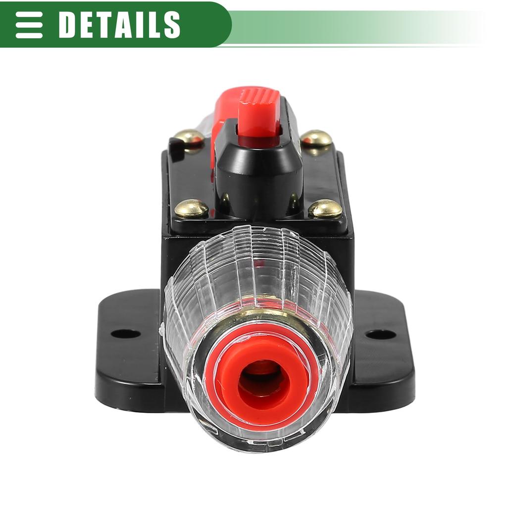 Motoforti Универсальный держатель предохранителя DC 12V-24V, inline автоматический выключатель 60A