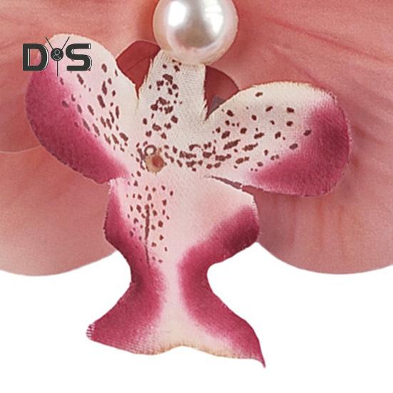 Искусственная заколка для волос в виде орхидеи-мотылька, богемный гавайский искусственный жемчуг, имитация цветка, зажим для волос в виде утконоса, заколка для волос, женские аксессуары для волос, головной убор