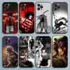 Чехол для телефона K-Kengan A-Ashura для iPhone 17,16,15,14,13,12,Pro,Max,Plus,E,SE4,Air,Mini Черный Мягкий Чехол