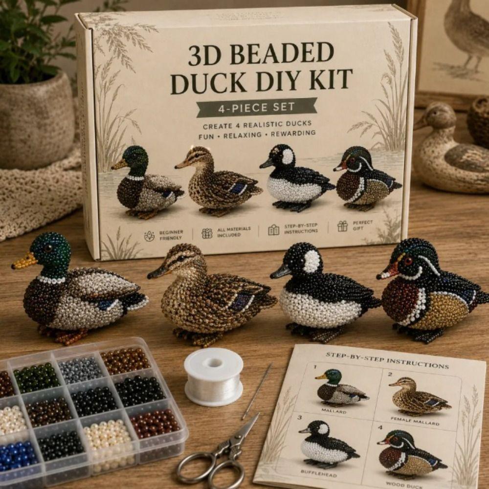 Animal Shape Bead Craft Set Beginner Friendly Handmade Craft Kit Gifts DIY Craft Kit  Kids Adults