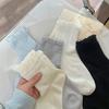 Женские летние тонкие носки до середины икры в балетном стиле из сетки, влагоотводящие и дышащие, с ажурным узором