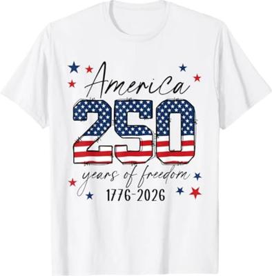 250 лет Америка 250-летний юбилей США Патриотическая 4 июля Футболка S-3XL