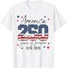 250 лет Америка 250-летний юбилей США Патриотическая 4 июля Футболка S-3XL