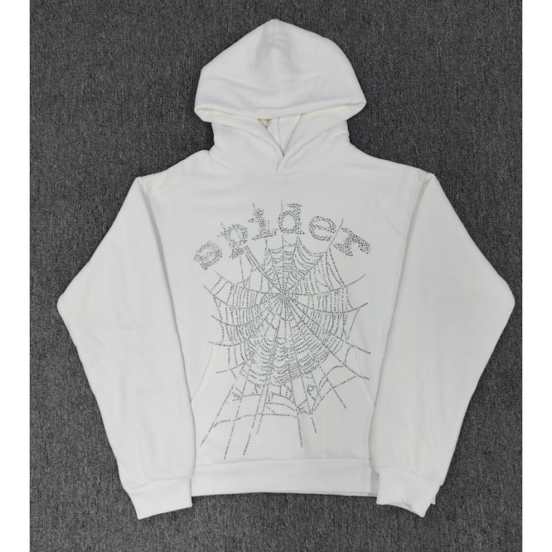 Mens Heavyweight 450g Cotton Hoodie With 3D Puff Print Spider Streetwear Loose Fit Pullover Sweatshirt