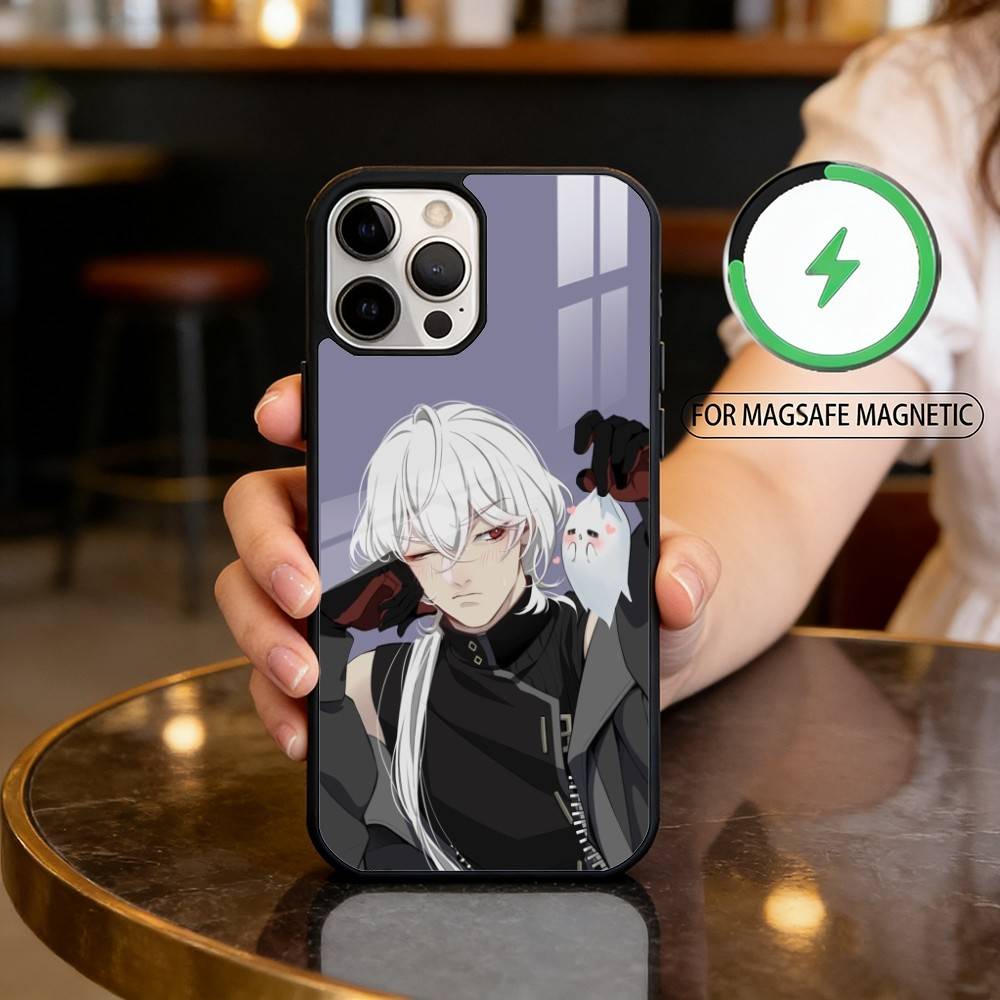 Чехол для телефона D-Date With Death для iPhone 17, 16, 15, 14, 13, 12, 11 Plus, Pro Max Магнитный для Magsafe Беспроводной зарядки