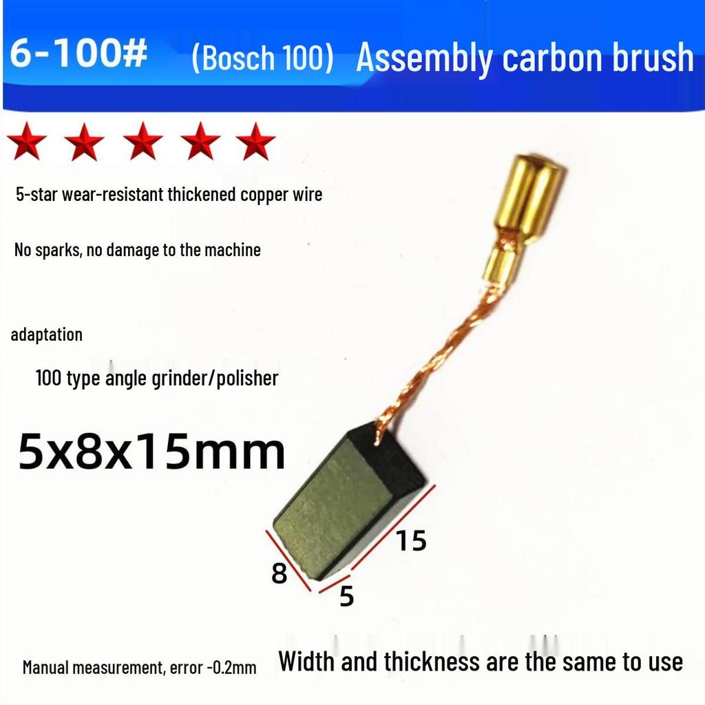 Durable Carbon Brush Set for Grinders, Drill, Hammer, Polisher, Cutter, and Picker Tools