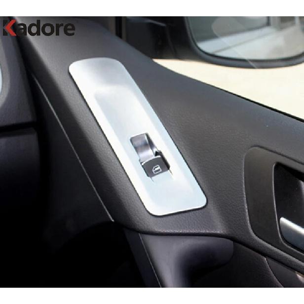 For Volkswagen VW Tiguan 2012-2014 2015 Matte Car Interior Door Armrest Window Lift Switch Button Panel Cover Trim Accessoeies