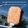 Double-Sided Coral Fleece Car Wash Mitt - Superfine Microfiber, Long Pile for Easy Cleaning