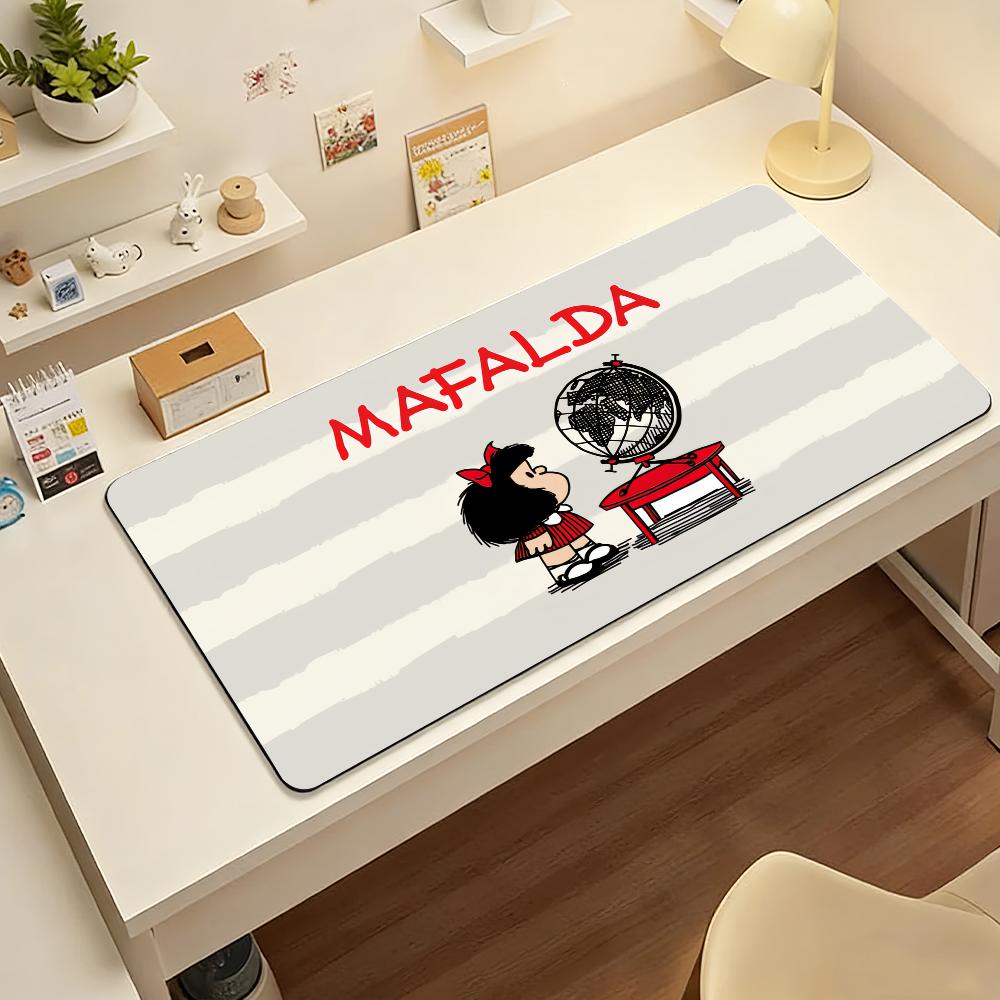 Anime Mafalda Mouse Pad Computer Laptop Rubber Non-slip Mouse Mat Mousepad Gamers Decoracion Desk Mat