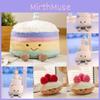 Cake Birthday Plush Toys Rainbow Cake Design Soft Stuffed Dolls Girls Gifts