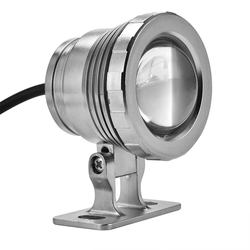 12 В 5 Вт RGB водонепроницаемый светодиодный прожектор для аквариума, бассейна, сада, подводного, серебристого цвета