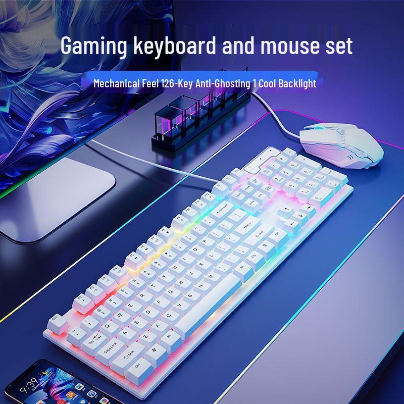 You Shi Wired Gaming Keyboard Mouse Headset Combo