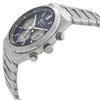 Seiko Спортивный хронограф из нержавеющей стали с синим циферблатом, кварцевые часы SSB453P1 100M для мужчин