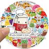 10/50Pcs Funny Kids Preschool Education Stickers Kids Promote Learning Graffiti Kids Toy Skateboard Phone Laptop Luggage Sticker Decals