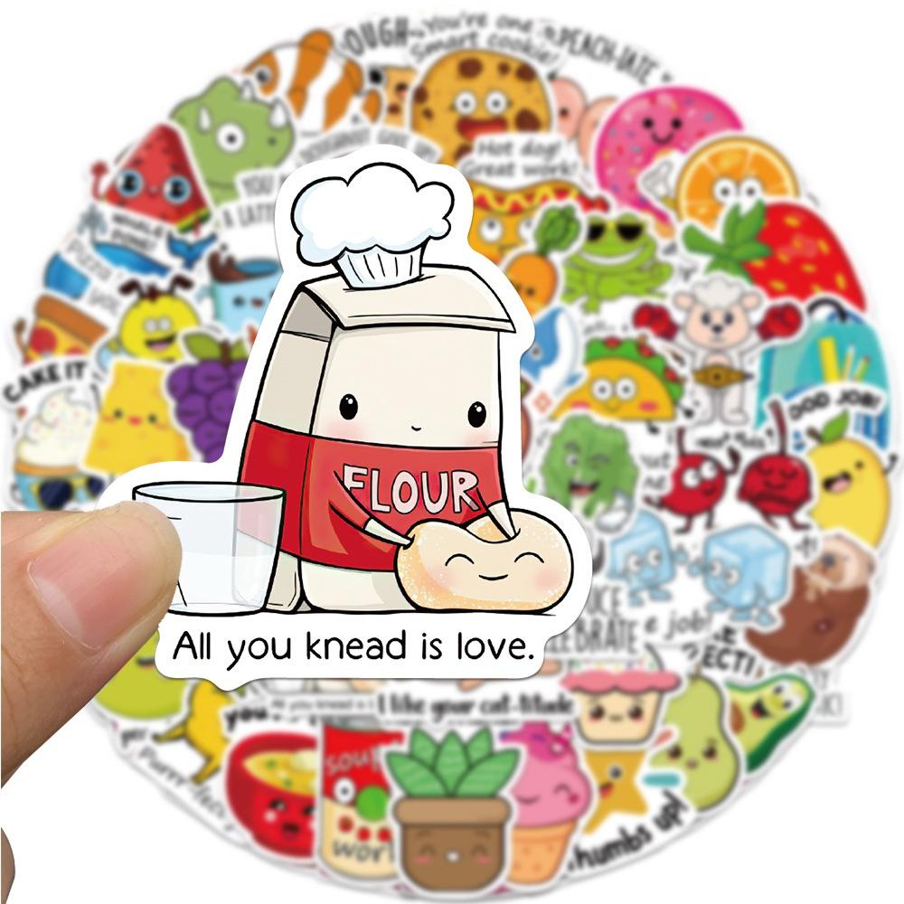 10/50Pcs Funny Kids Preschool Education Stickers Kids Promote Learning Graffiti Kids Toy Skateboard Phone Laptop Luggage Sticker Decals