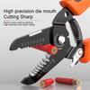 Electrical Wire Stripping Tool Easy Operation with Precision Crimping Function Suitable for Cutting and Pulling Wires
