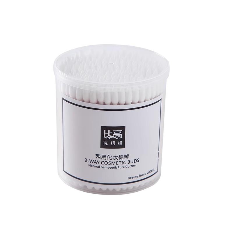 Двусторонние ватные палочки для одноразовой дезинфекции при снятии макияжа