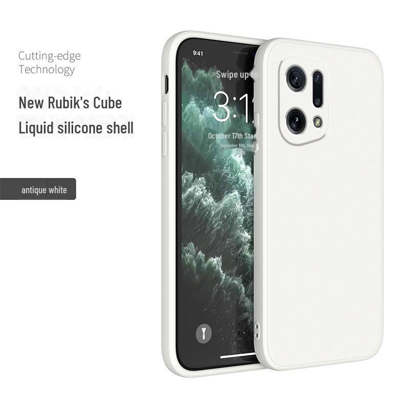 Чехол из жидкого силикона для Oppo Find X5 Pro — мягкая оболочка для защиты мобильного телефона