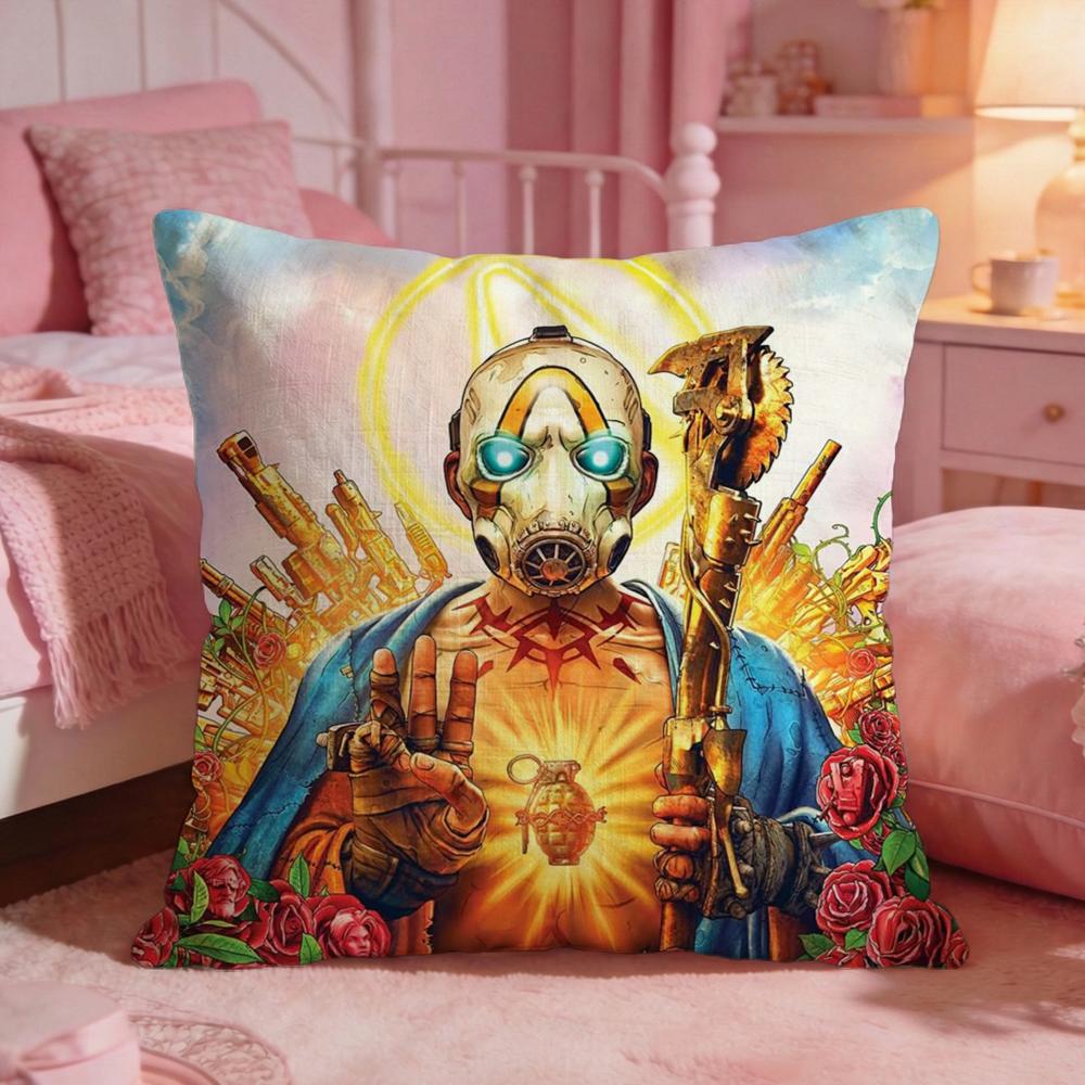 Game BBorderlandss Cushion Cover Premium Comfort Reversible Pillow Cove Two in One Design for Any Room Car Interior