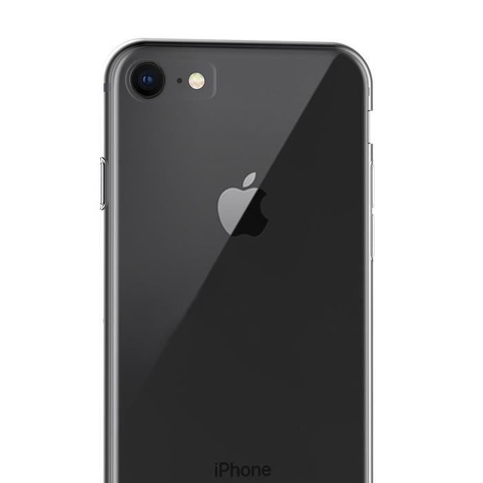 Transparent TPU Gel Case - PHONILLICO - iPhone 8 - Soft Silicone - Ultra Thin - Optimal Protection